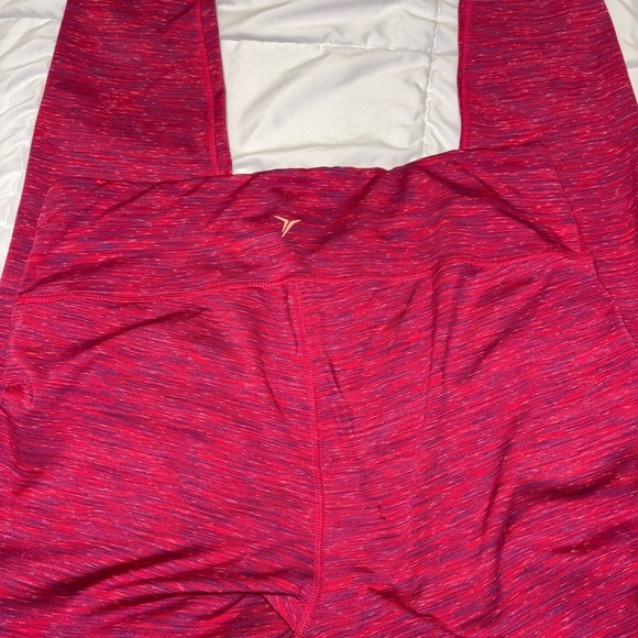 Old Navy Active High Waist Compression Full Length Leggings Pink Space Dye - Picture 4 of 5